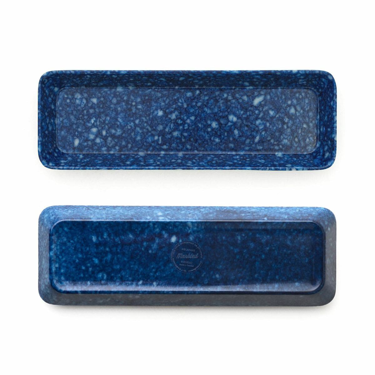 Hightide - MARBLED MELAMINE PEN TRAY - Navy