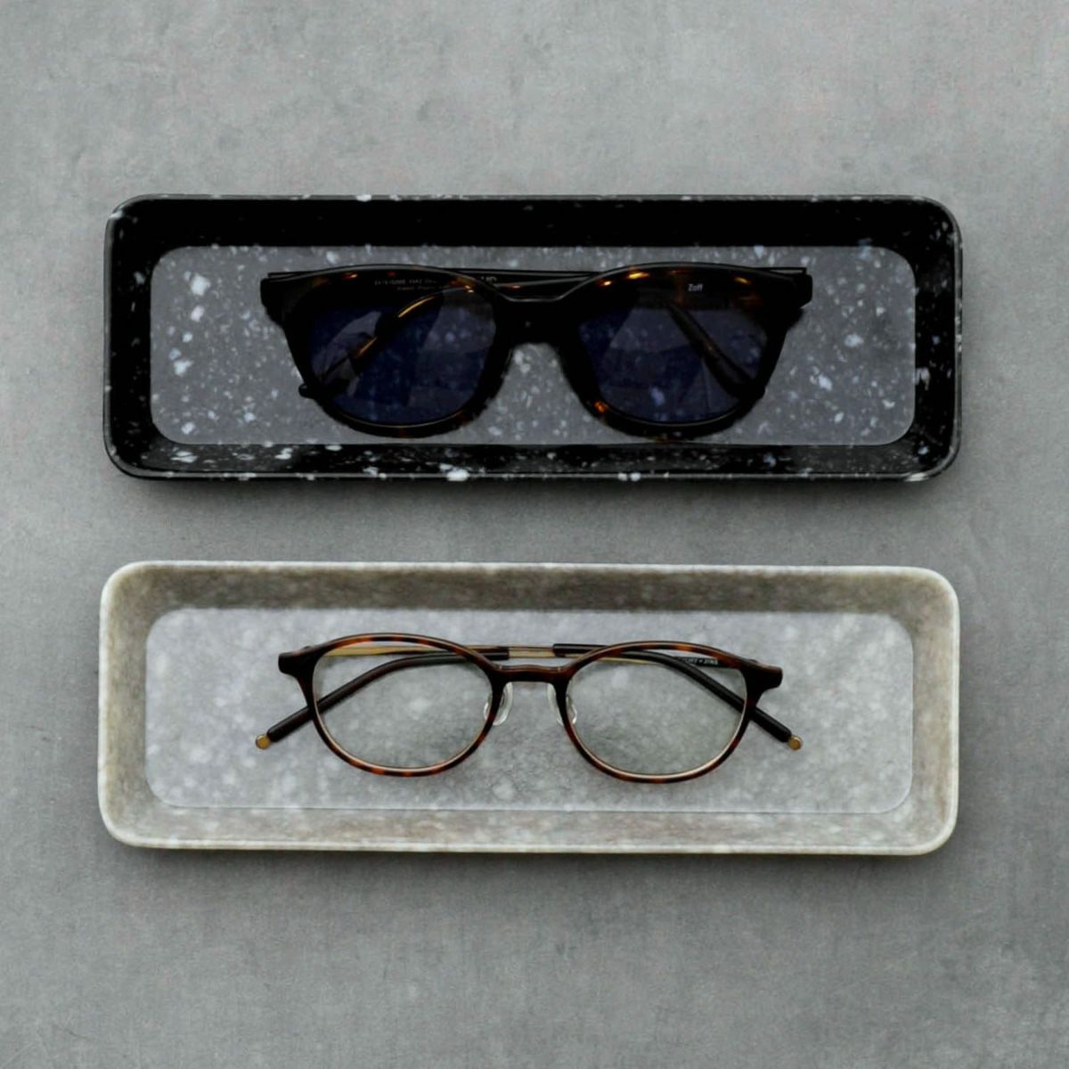 Hightide - MARBLED MELAMINE PEN TRAY - Navy