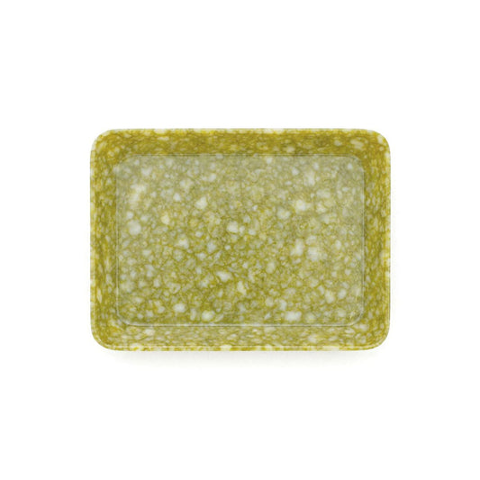 Hightide - MARBLED MELAMINE TRAY - Size S - Mustard