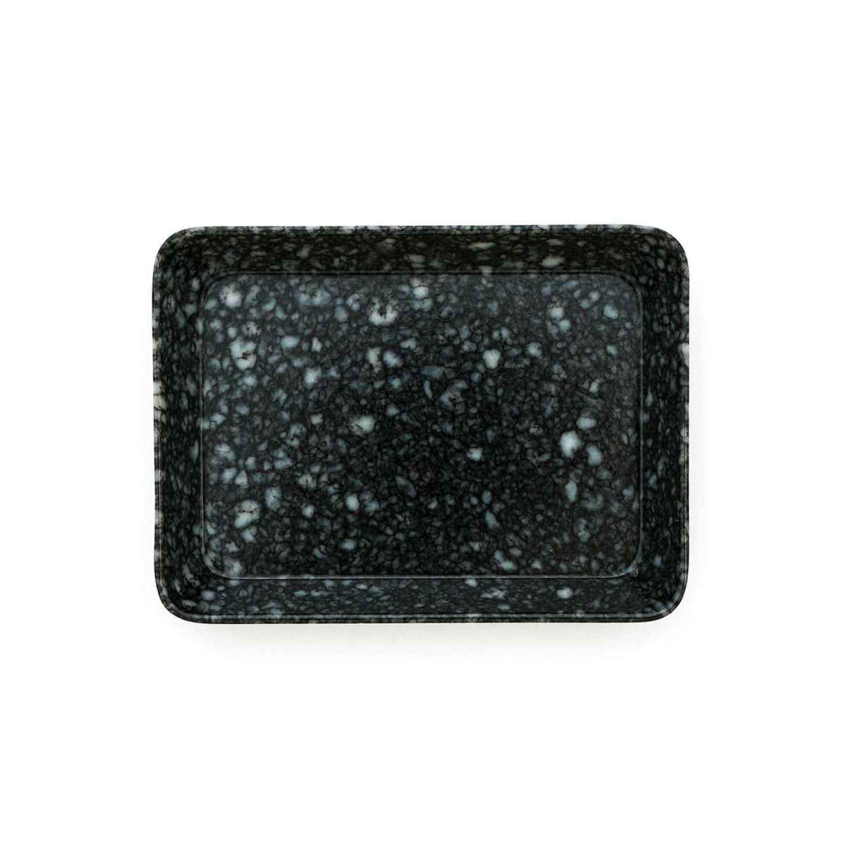 Hightide - MARBLED MELAMINE TRAY - Size S - Black