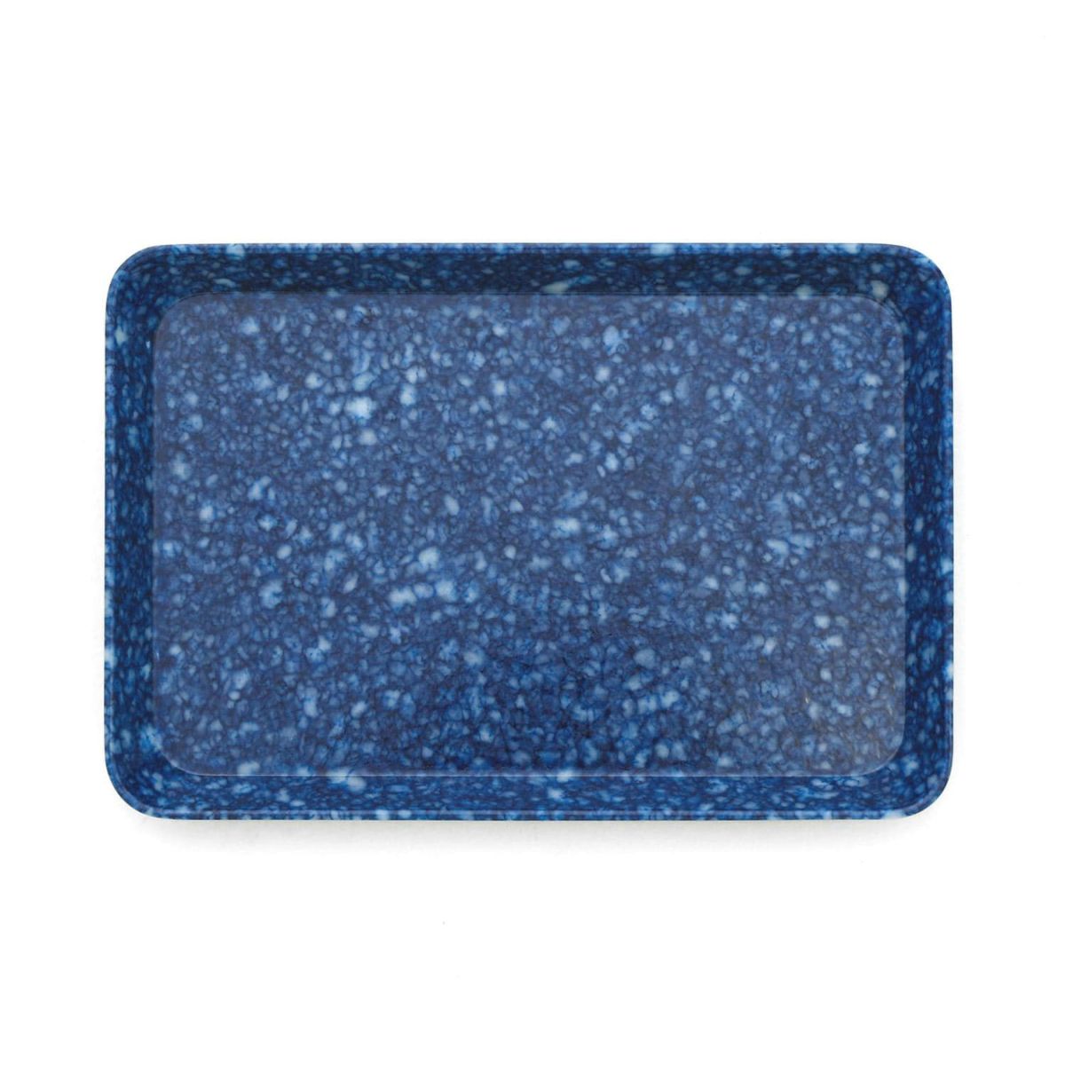Hightide - MARBLED MELAMINE TRAY - Size M - Navy