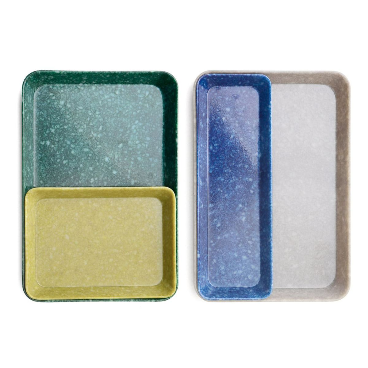 Hightide - MARBLED MELAMINE PEN TRAY - Navy