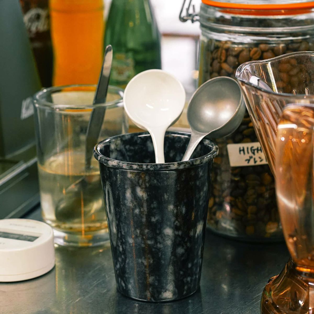 Hightide - MARBLED MELAMINE CUP - Navy