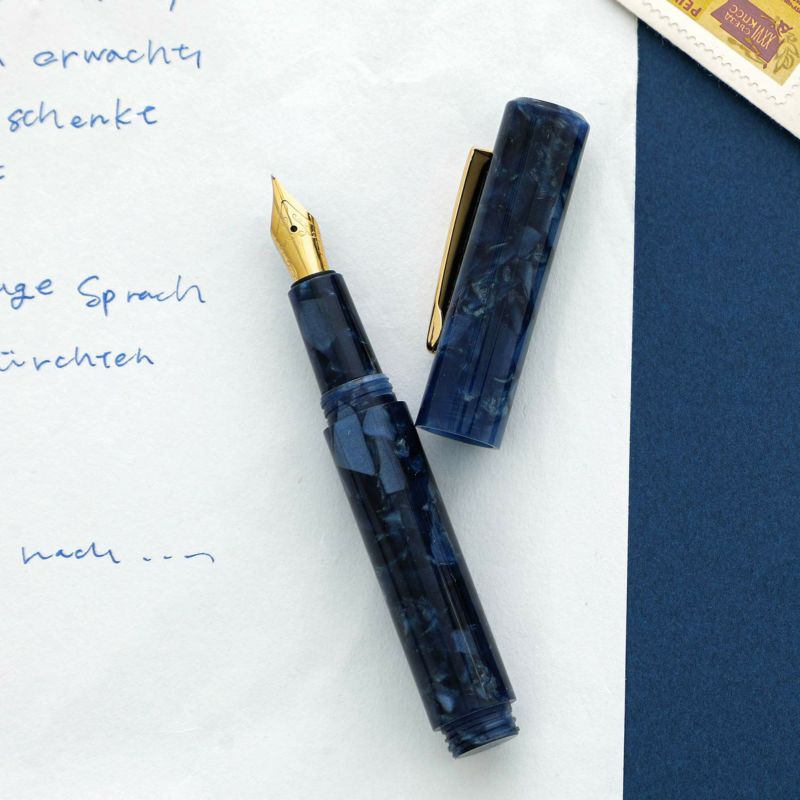 Attache Hightide - MARBLED FOUNTAIN PEN - Navy