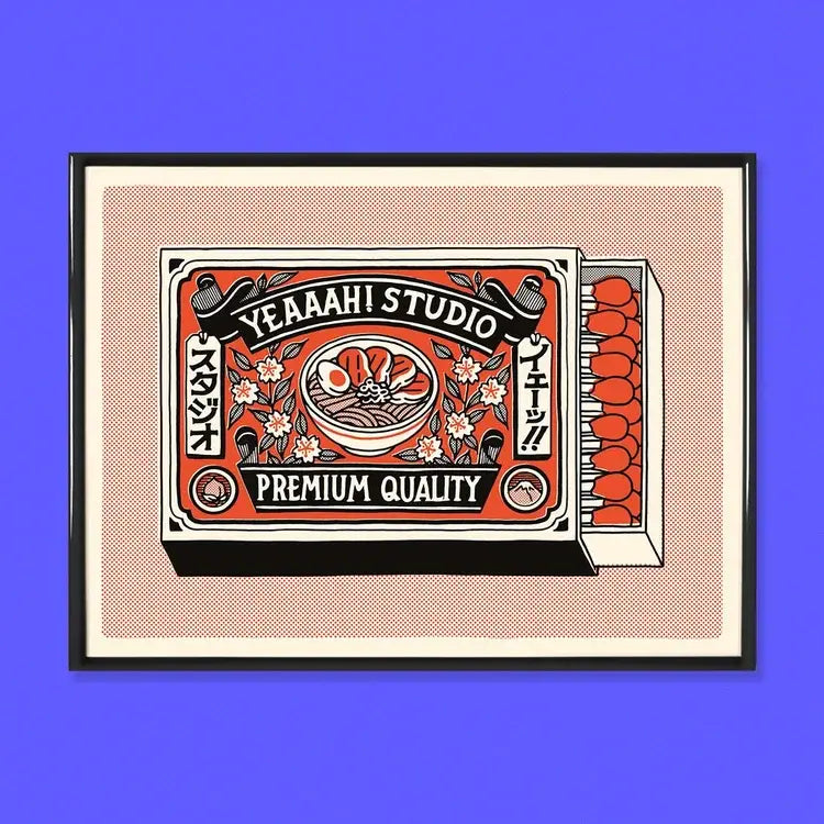 Poster Yeaaah! Studio „Matchbox“, Format 30 x 40 cm