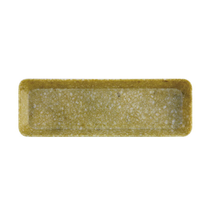 Hightide - MARBLED MELAMINE PEN TRAY - Mustard