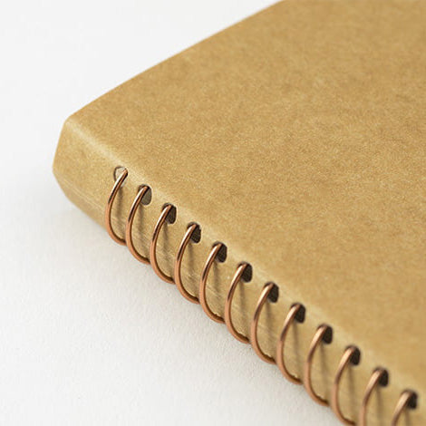 Traveller's Company - SPIRAL RING NOTEBOOK A5 SLIM - DW Kraft Paper