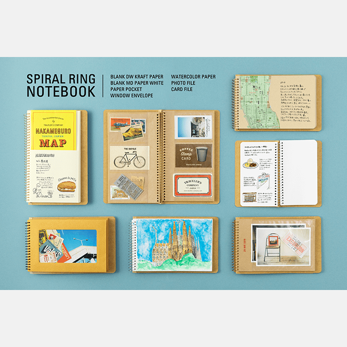 Traveller's Company - SPIRAL RING NOTEBOOK B6 - Watercolor Paper
