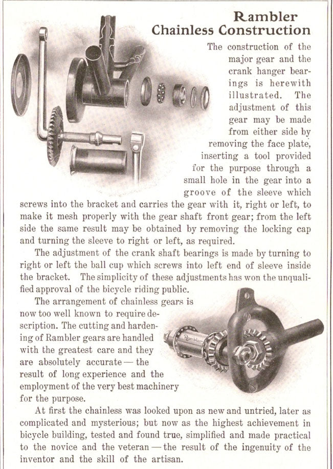 Poster Rambler Chainless - Chicago/USA, 1901