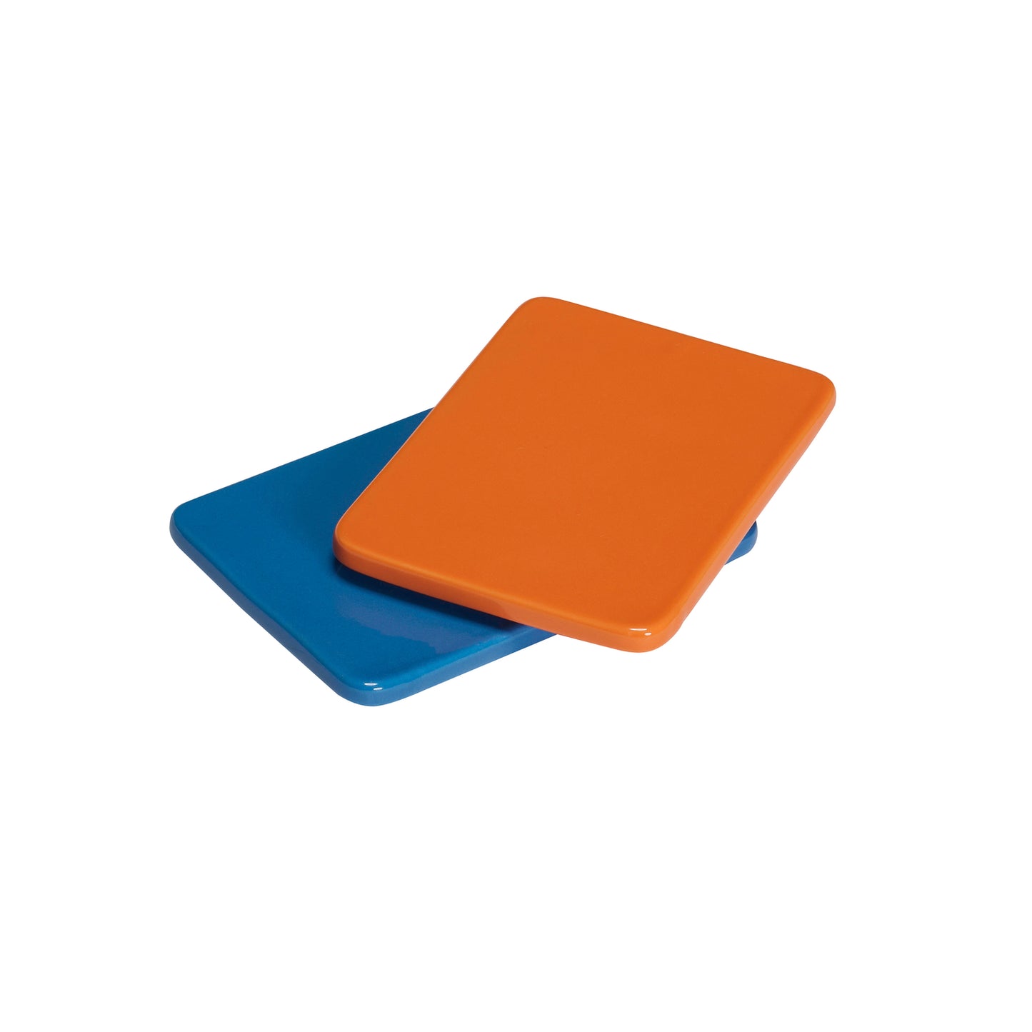 Hübsch© - AMARE UNTERSETZER SMALL - Blau/Orange (2er Set)