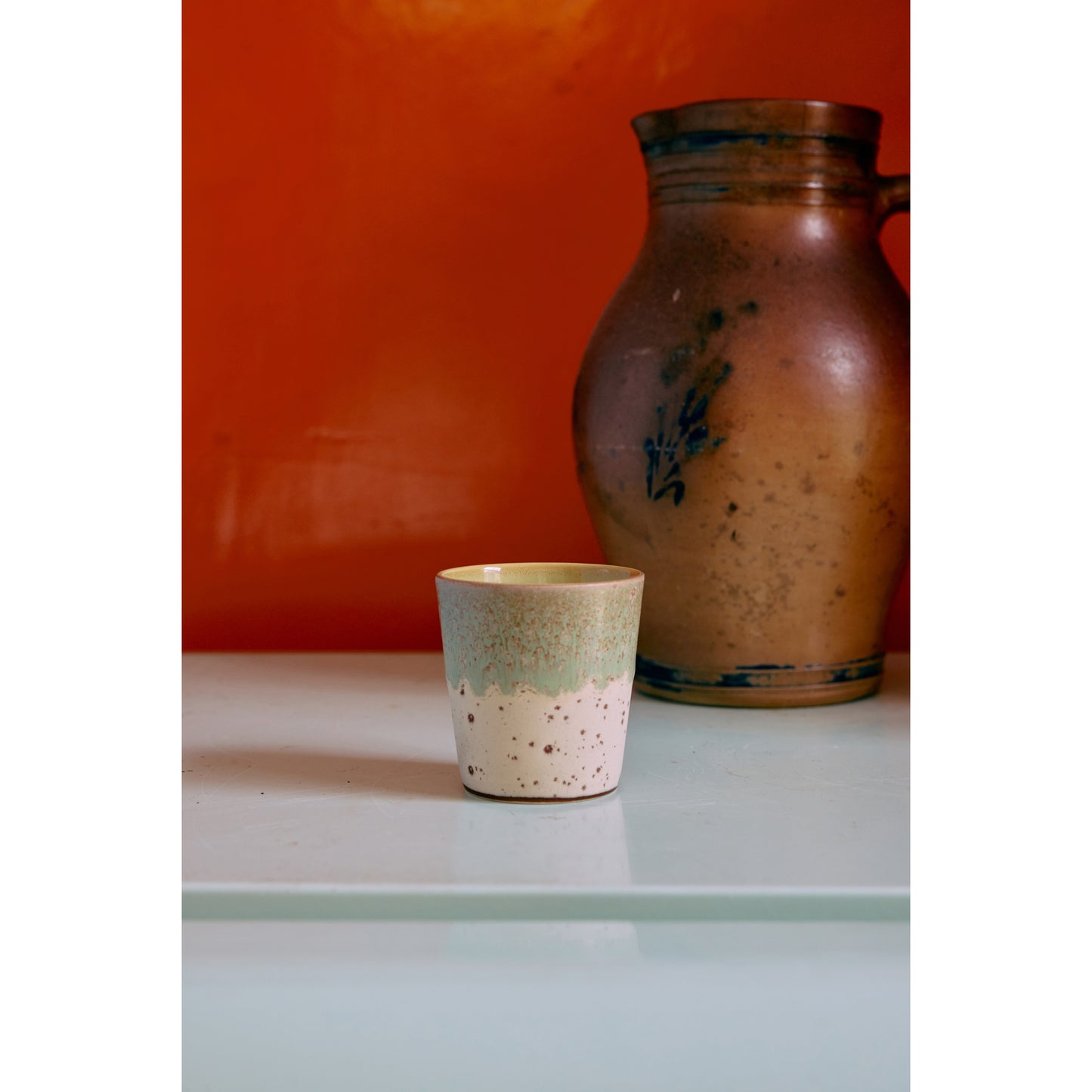 Hübsch© - AMARE SERVING PLATE/TRAY - Sand/Green (Set of 2)