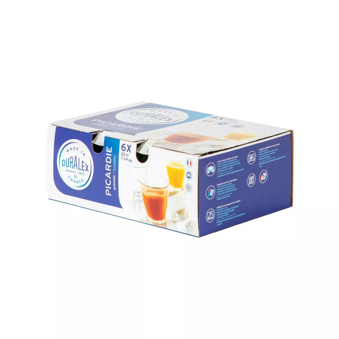Duralex® - Le Picardie® Drinking Glass - 20cl/200ml - Set of 6