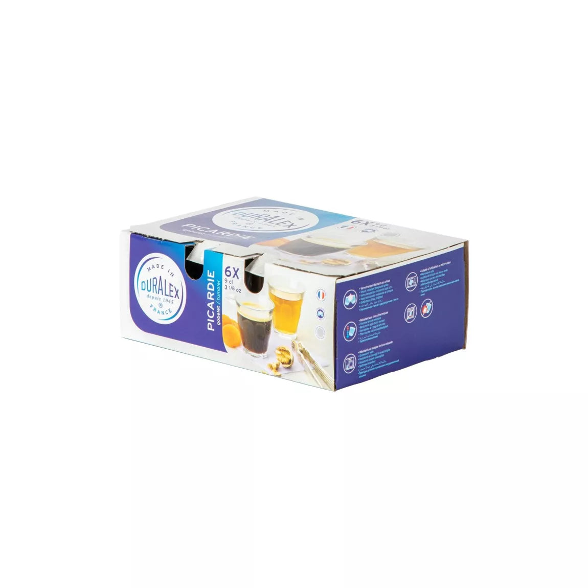 Duralex® - Le Picardie® Trinkglas - 9cl/90ml - 6er Set