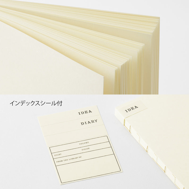 Midori MD Notebook Quadratisch Blanko, 146 × 146 mm