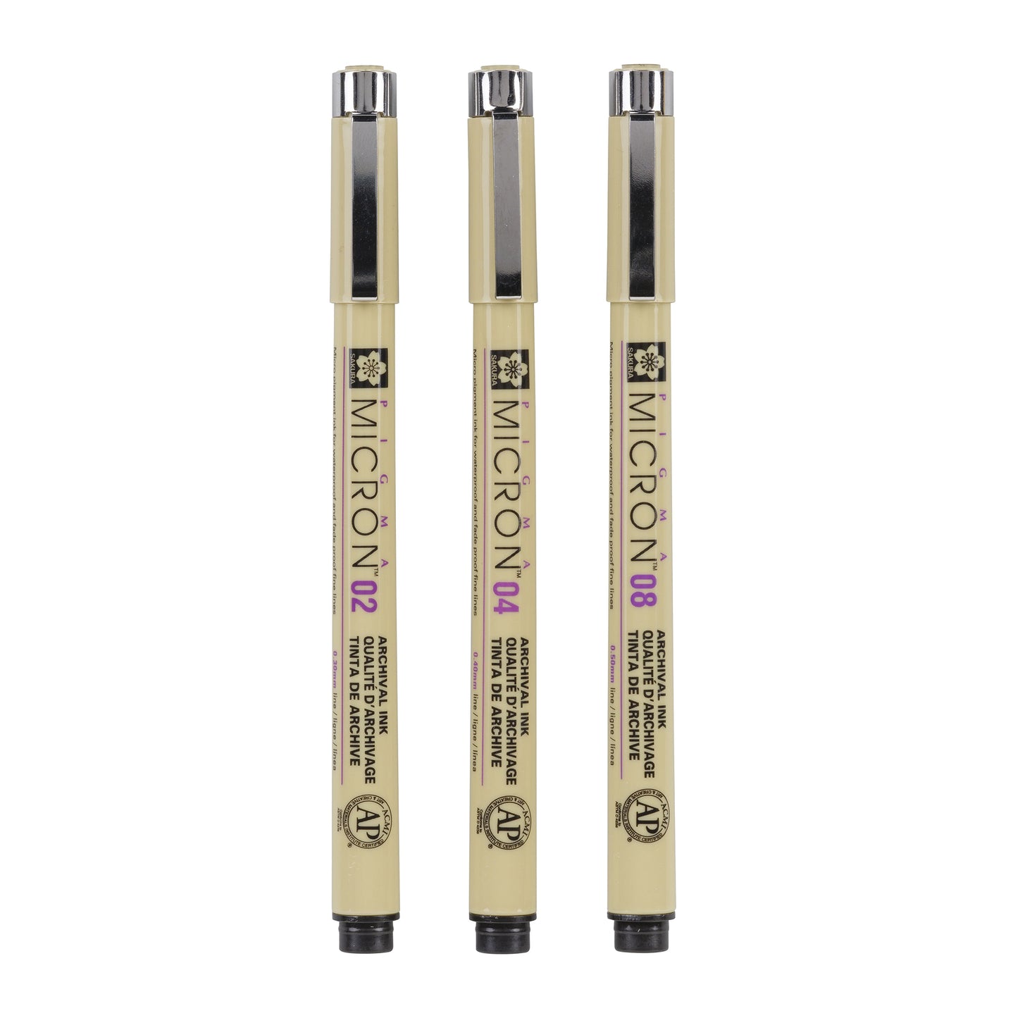 SAKURA Pigma MICRON™ - 3 Fineliners - Black