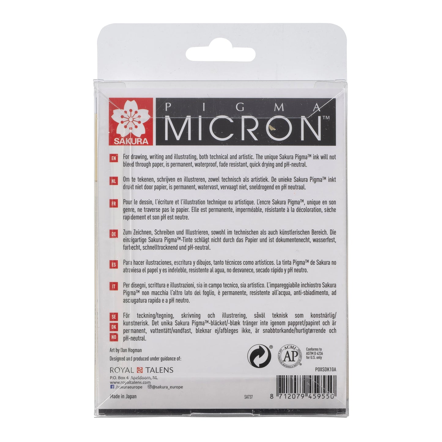 SAKURA Pigma MICRON™ - 10 Fineliners - Black