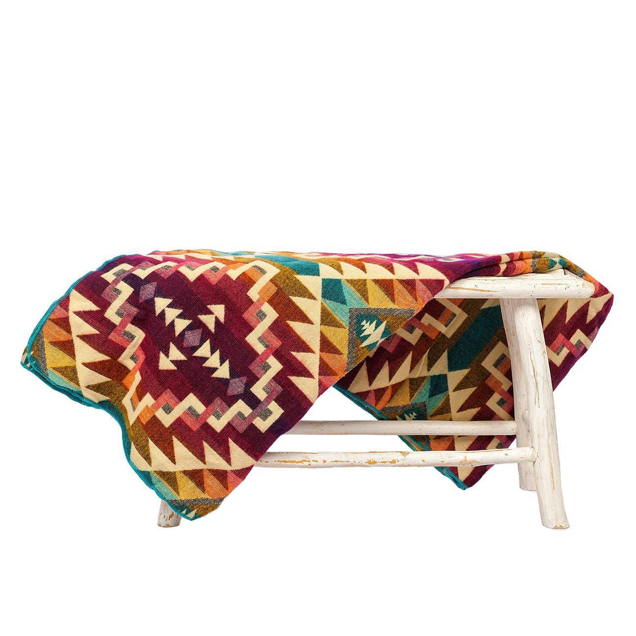 EcuaFina - Ecuadorianische Alpakadecke - Chimborazo Pink - 190 x 225 cm
