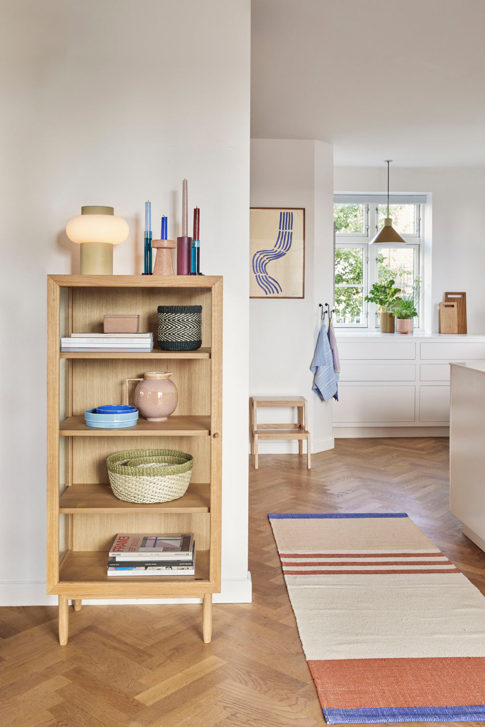 Hübsch© - COMET KERZENSTÄNDER - Blau (2er Set)