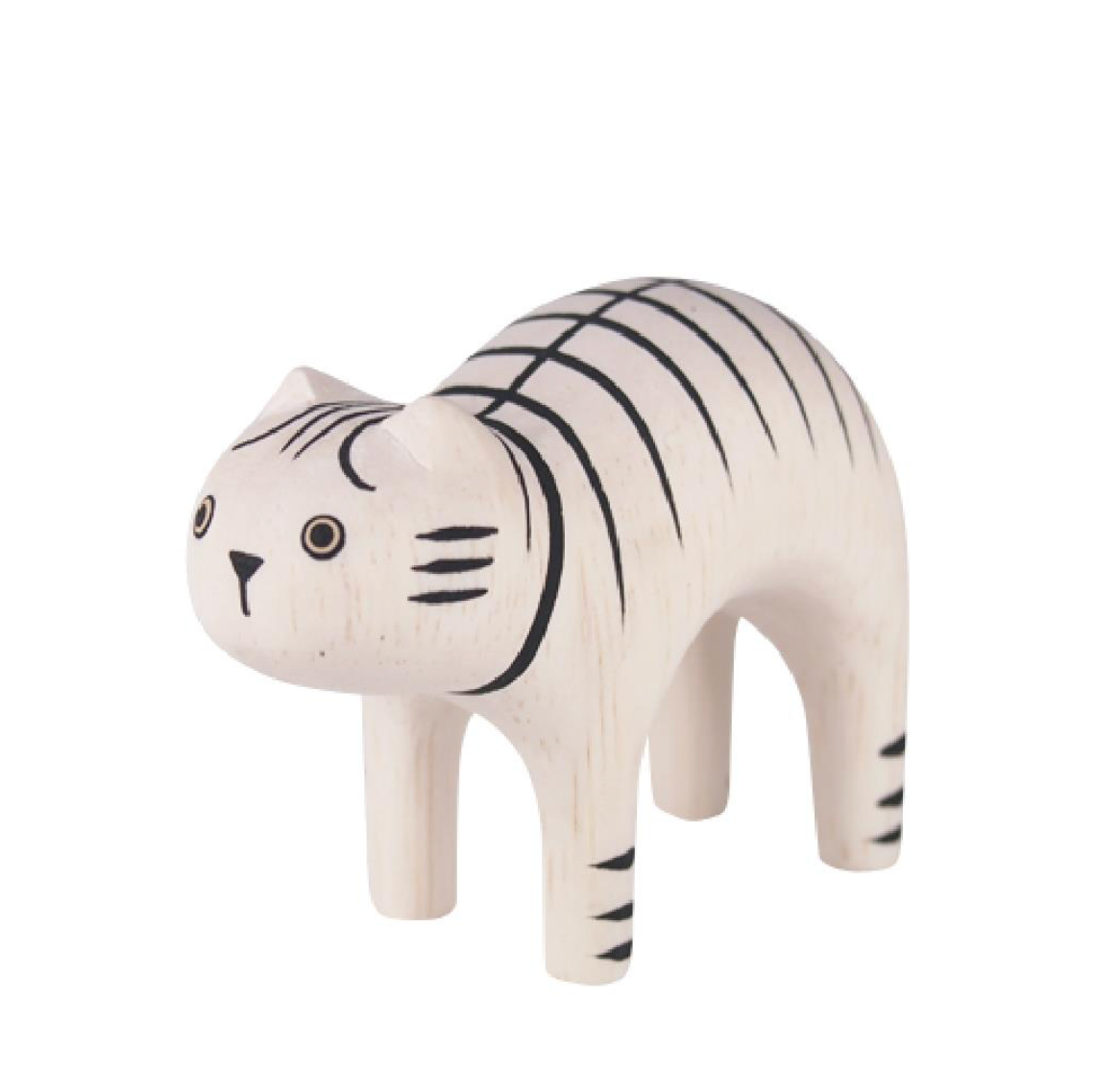 T-LAB - Pole Pole Holztier - Tiger Katze