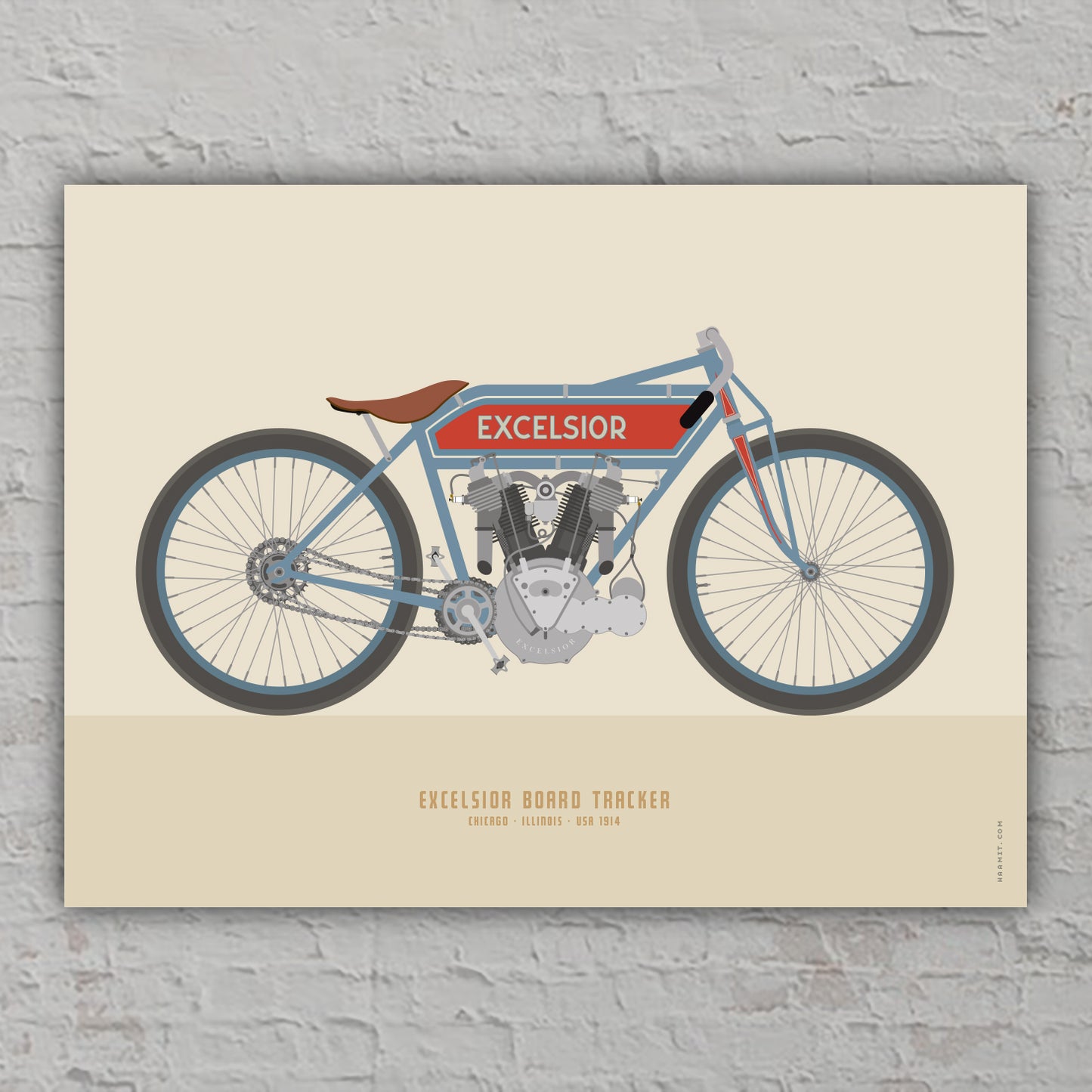 Poster Excelsior Board Tracker - Chicago/USA, 1914