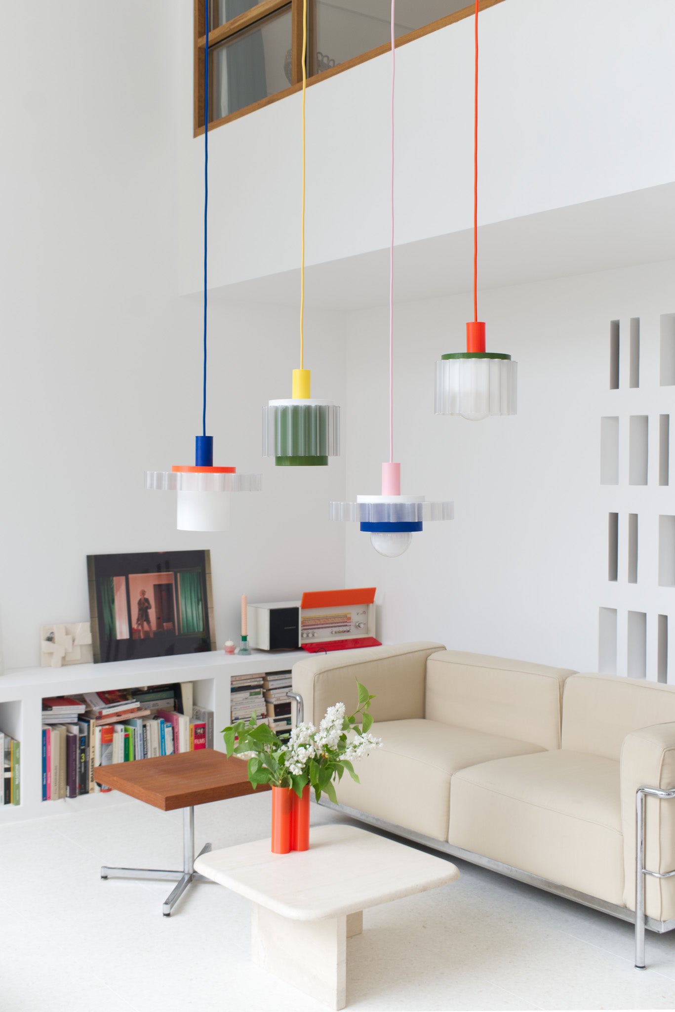 Warren & Laetitia - GIGI LAMP N°2 - Oranges Kabel - Grün/Weiß
