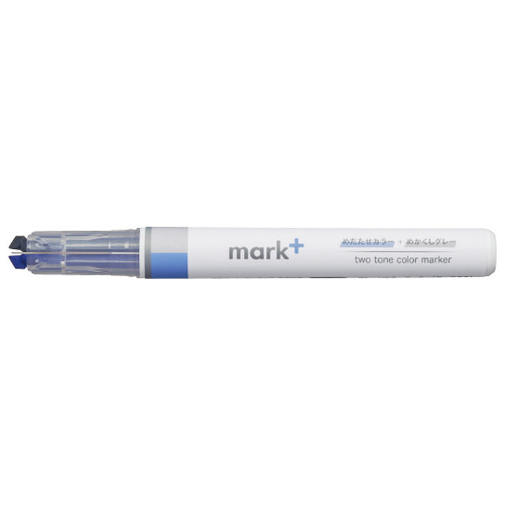 Kokuyo - MARK+ TWO TONE MARKER - Blue/Gray
