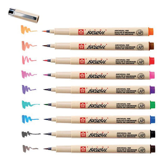 SAKURA Pigma BRUSH™ - 9 Brush Pens