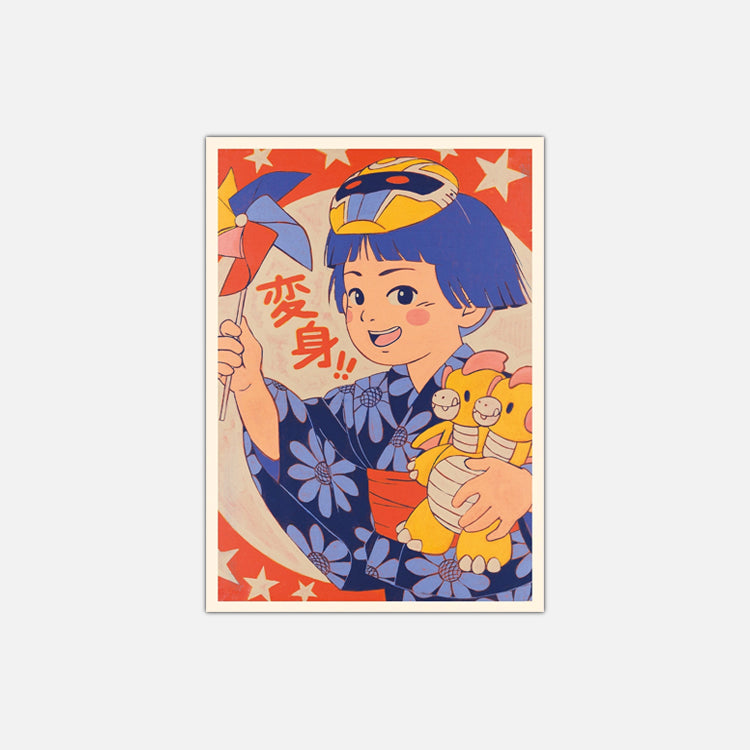 Postkarte Yeaaah! Studio „Henshin girl“, Format A6