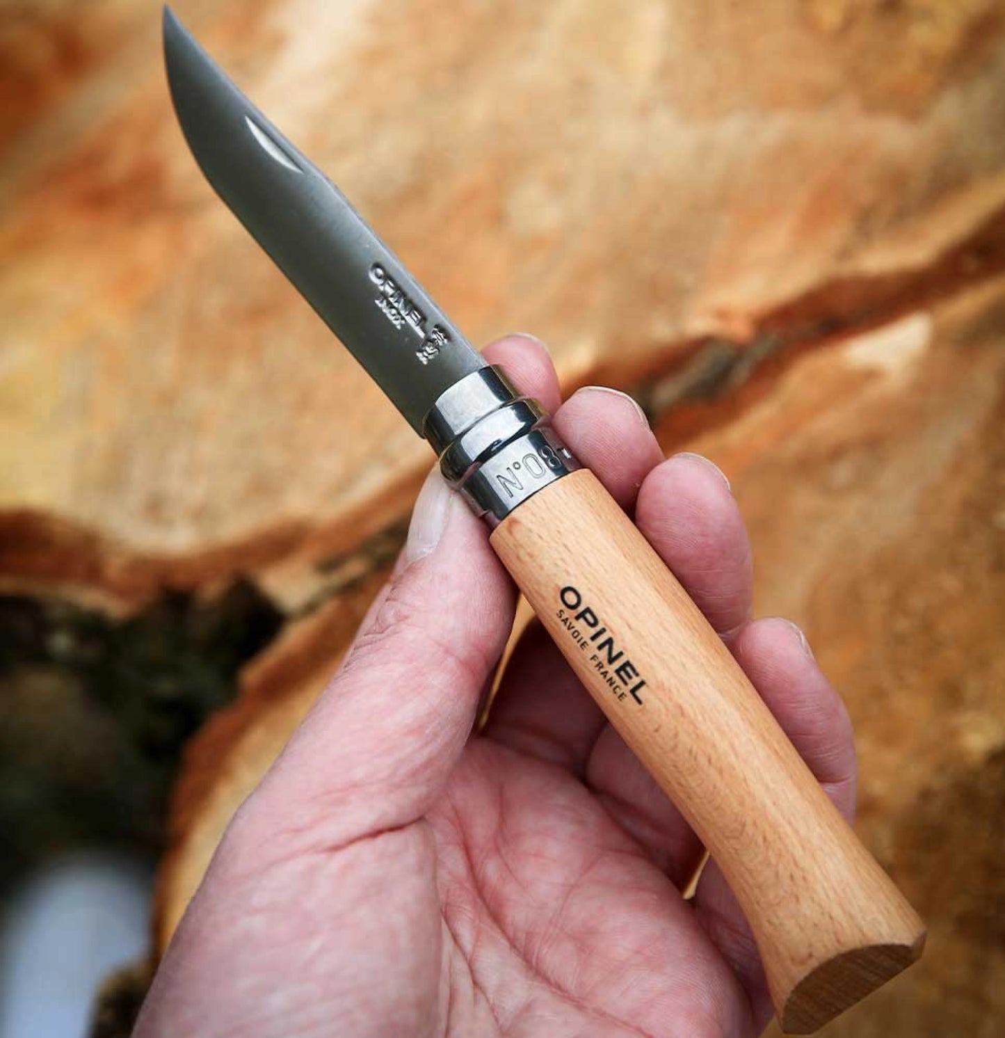 Opinel - Taschenmesser N°08 Inox Edelstahl