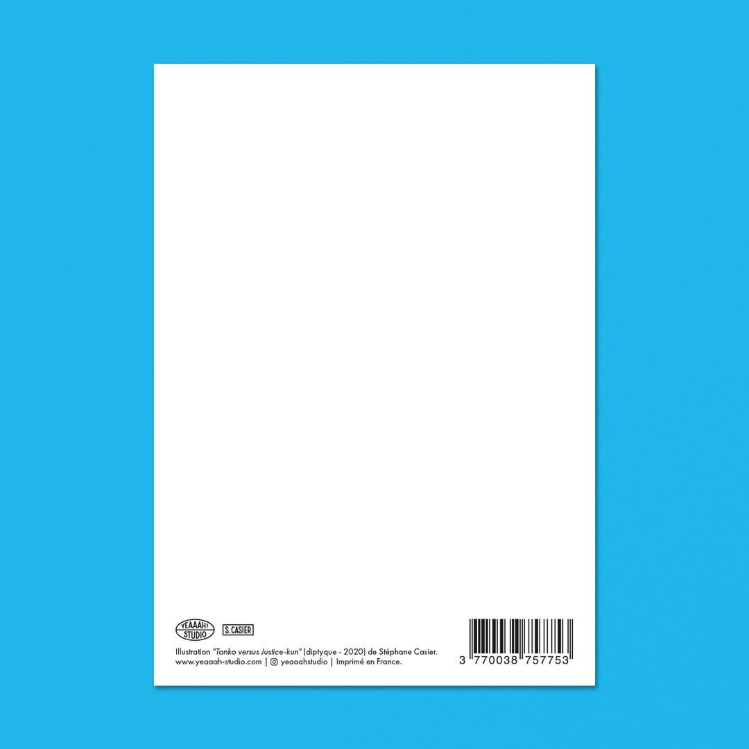 Postkarte Yeaaah! Studio „Justice-kun", Format A6