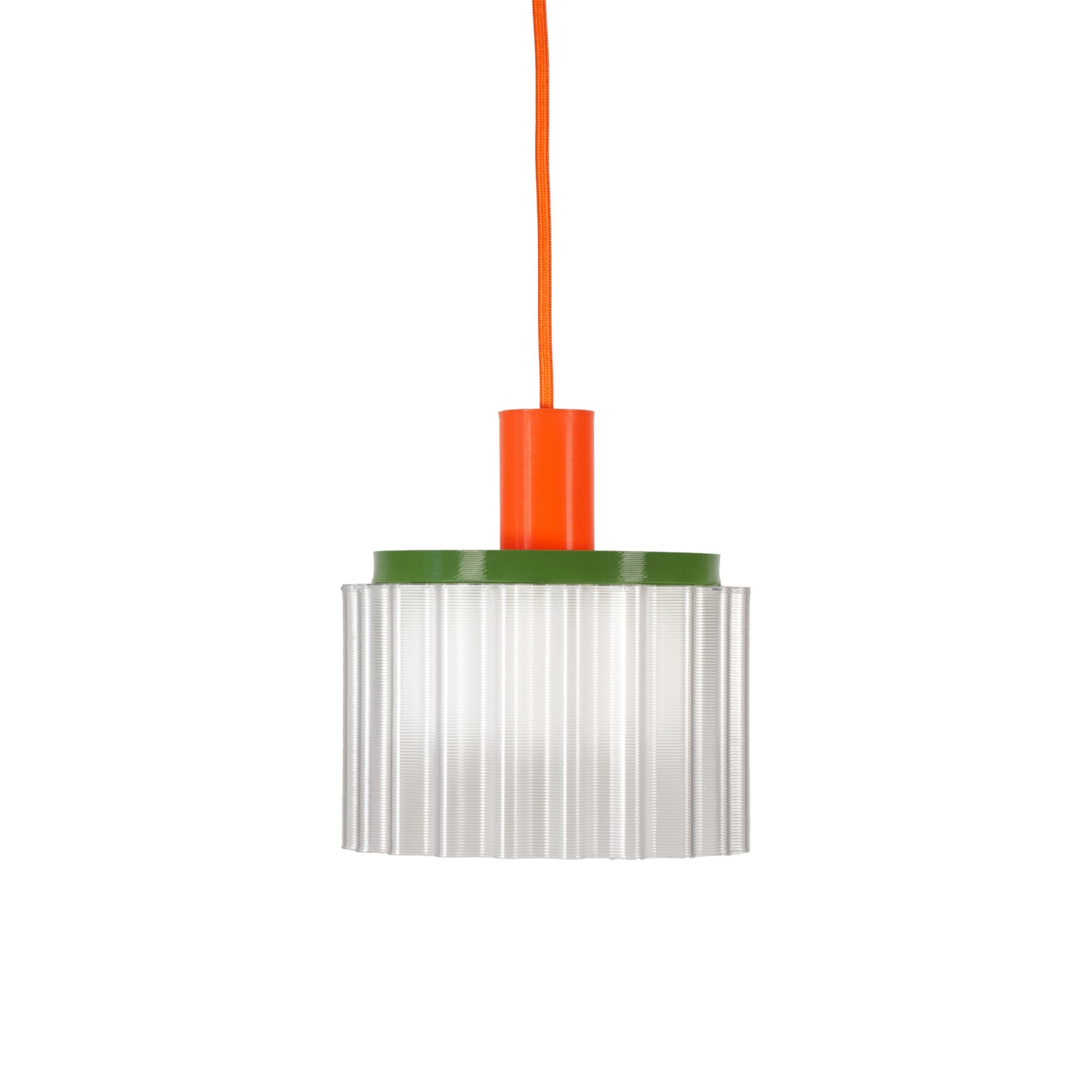 Warren & Laetitia - GIGI LAMP N°2 - Oranges Kabel - Grün/Weiß