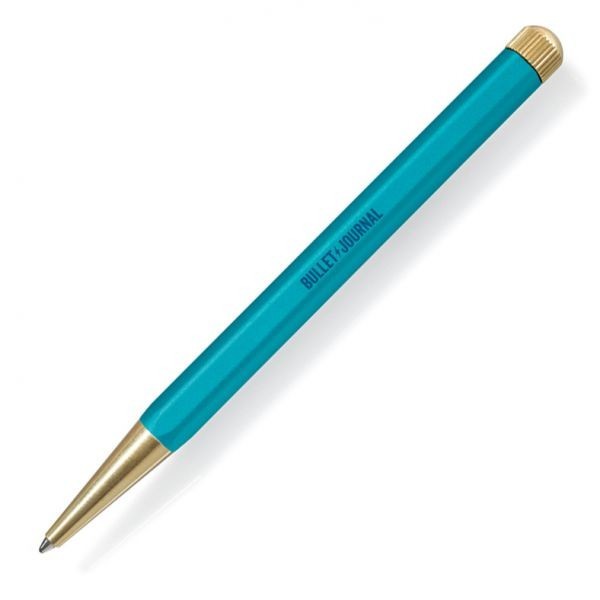 Drehgriffel Nr. 1, Turquoise25 - Gelstift mit schwarzer Tinte - Bullet Journal Edition