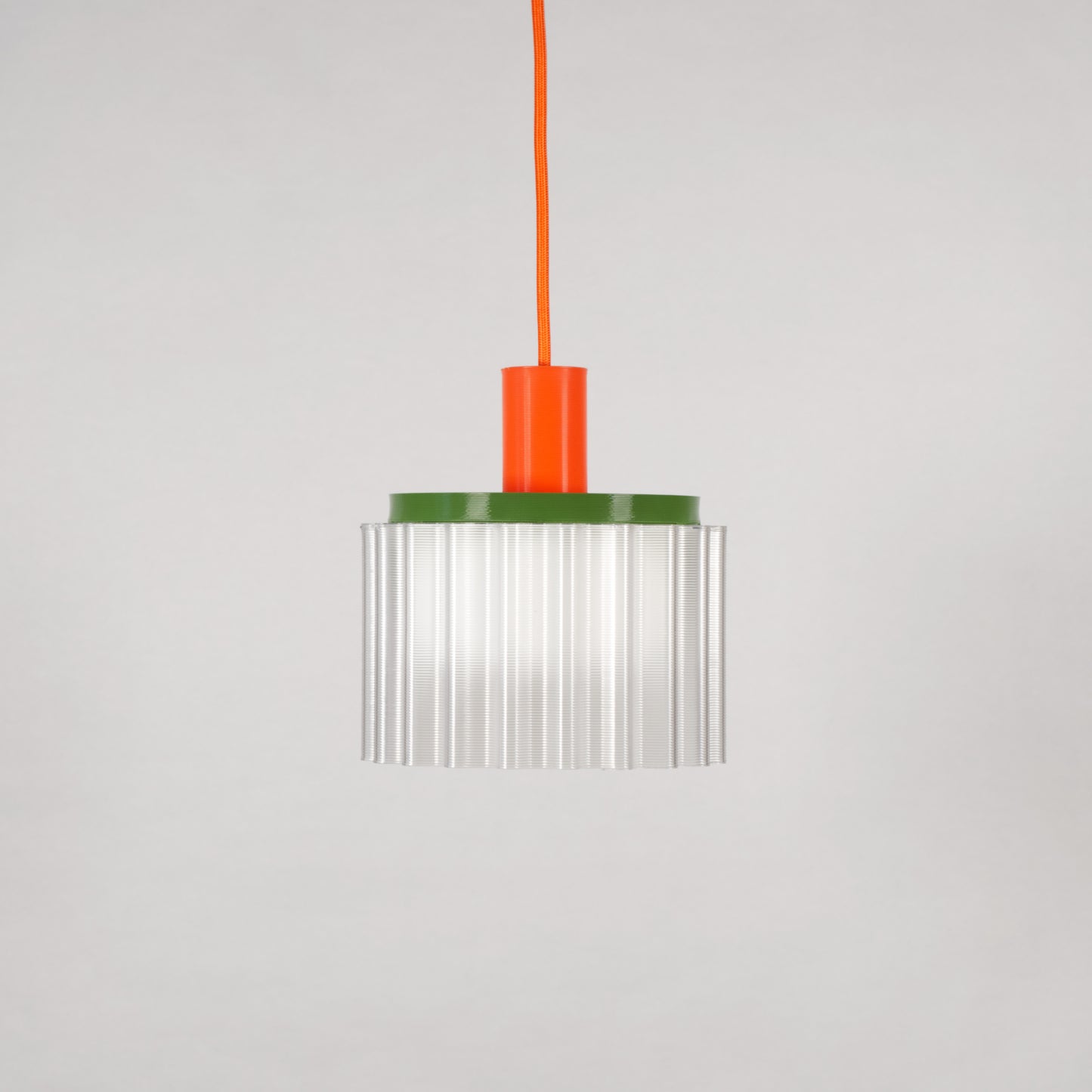 Warren & Laetitia - GIGI LAMP N°2 - Oranges Kabel - Grün/Weiß