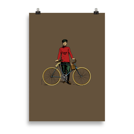 Poster Diamant-Radfahrer