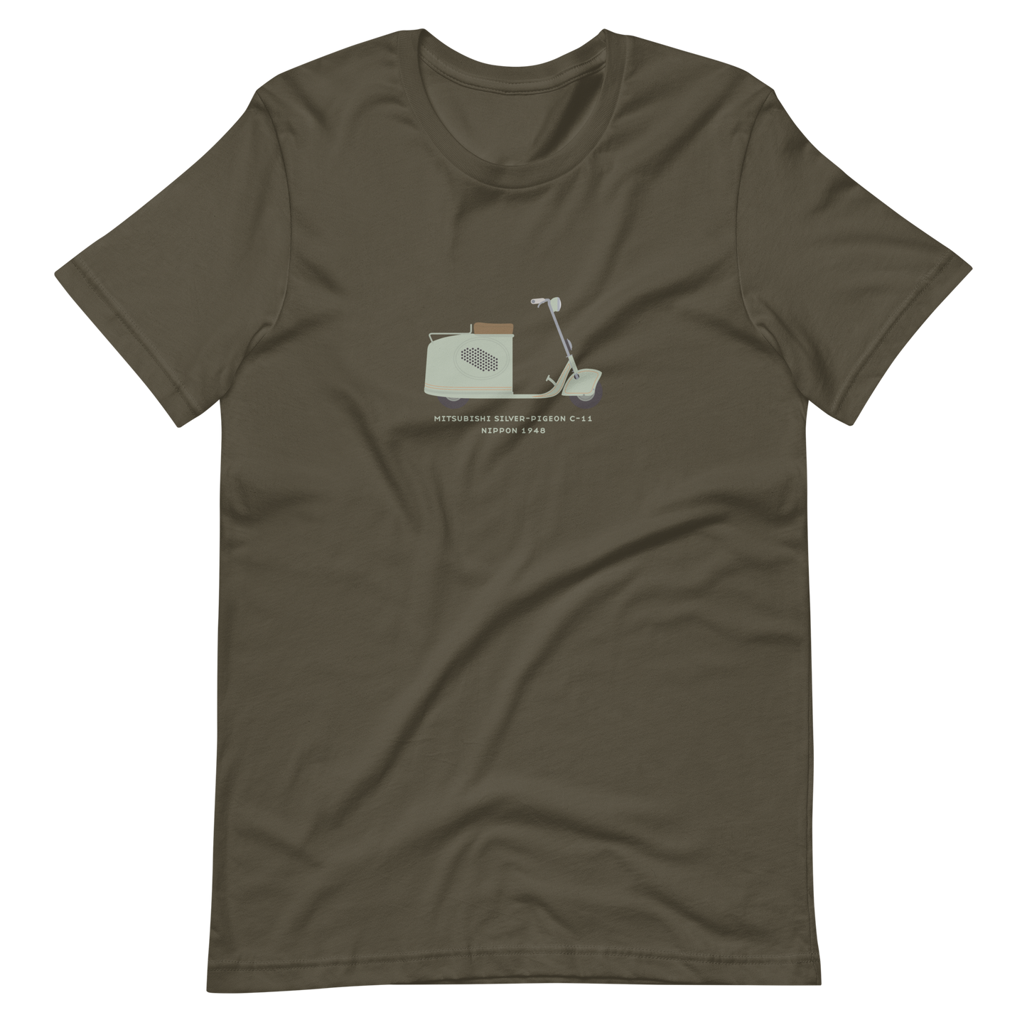 T-Shirt Scooter Mitsubishi Silver-Pigeon C-11, Nippon 1948