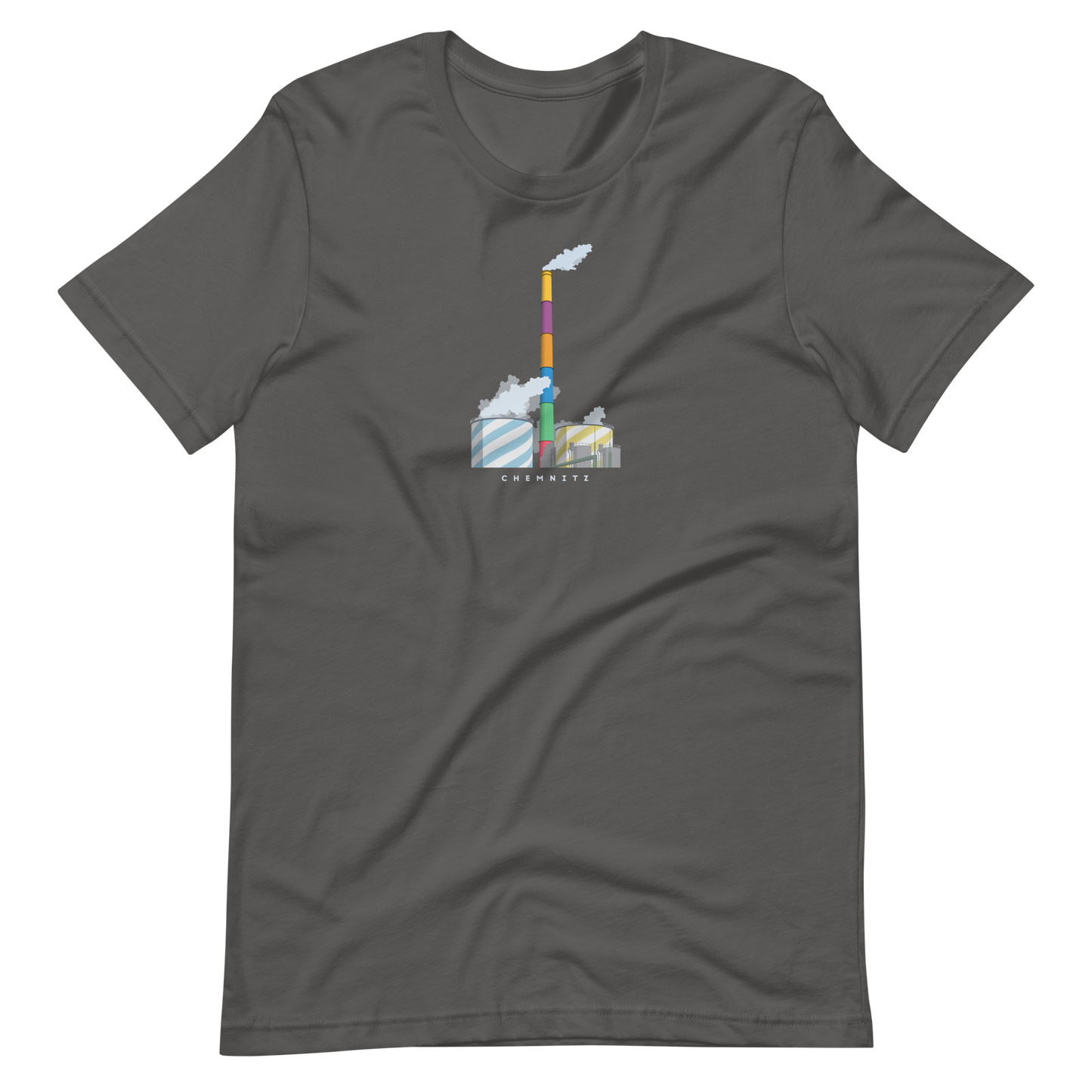 T-Shirt Chemnitz Schornstein Kraftwerk
