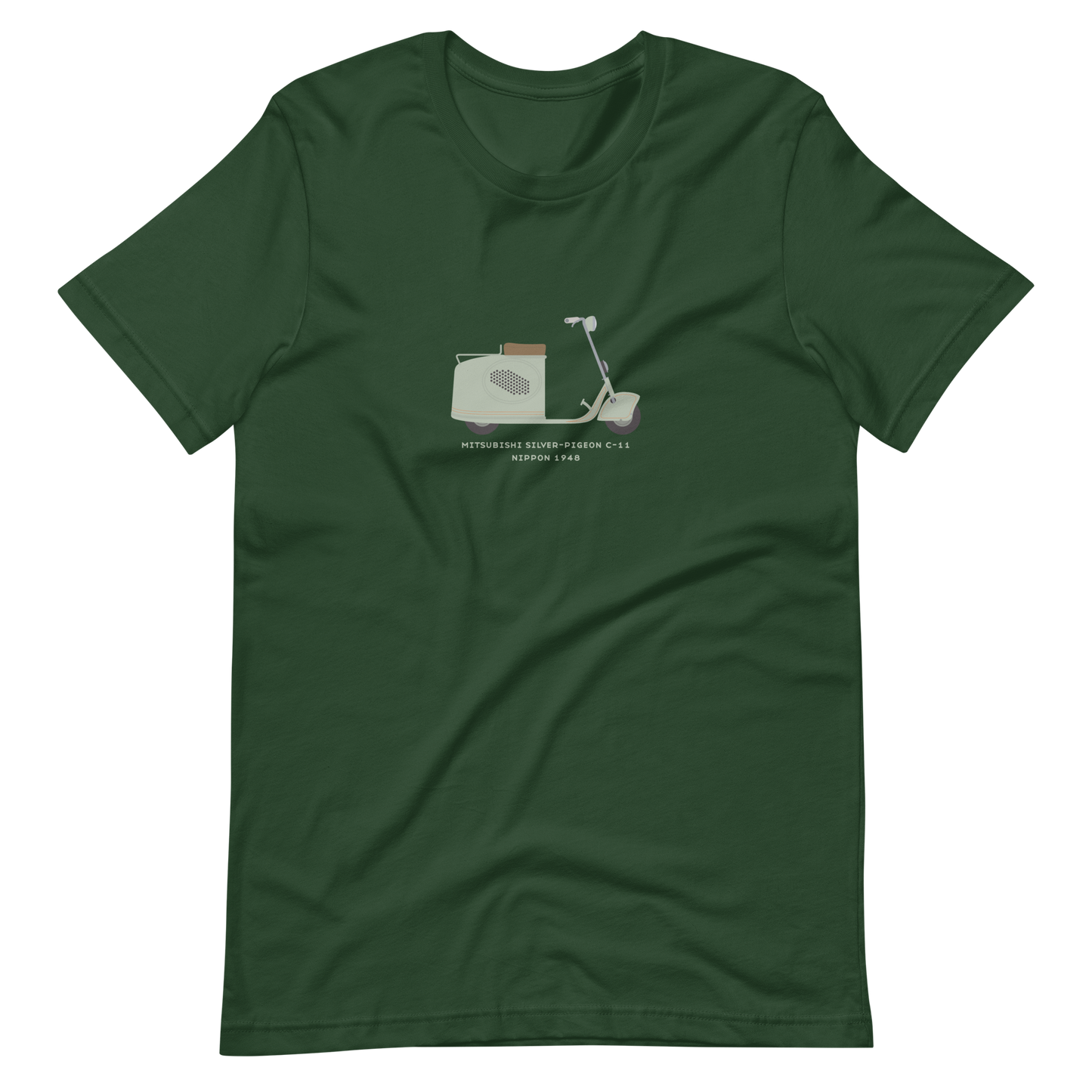 T-Shirt Scooter Mitsubishi Silver-Pigeon C-11, Nippon 1948