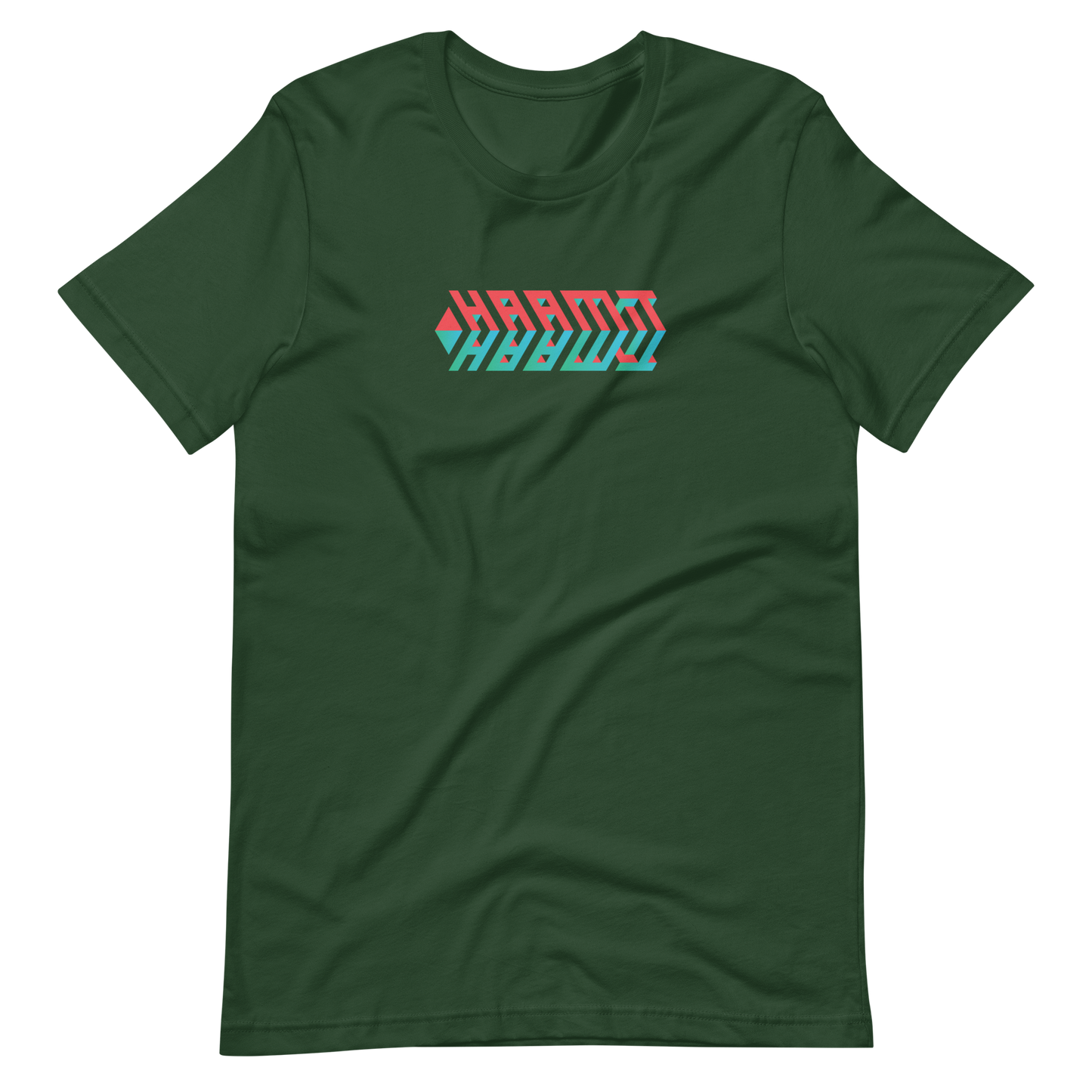 T-Shirt HAAMIT Rakete rot/blau melange