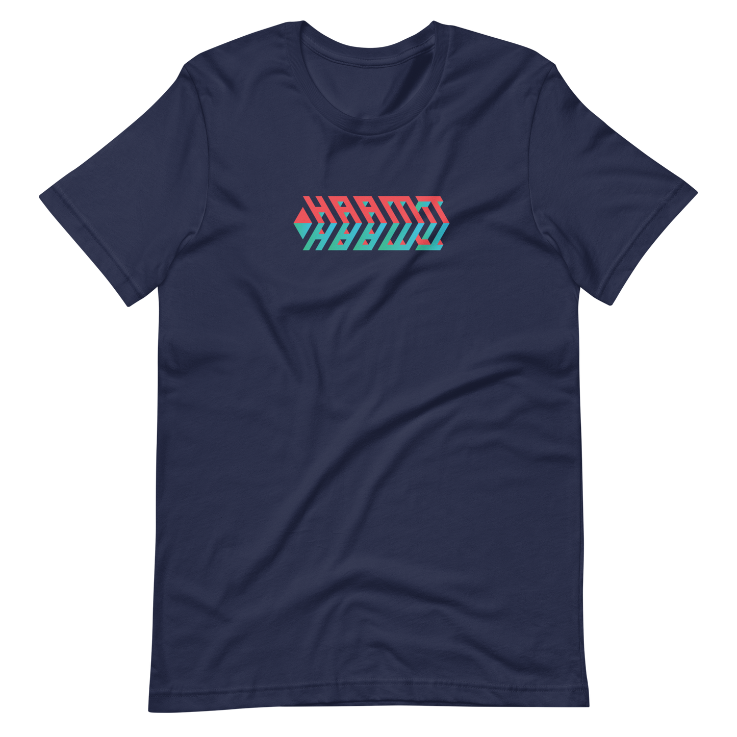 T-Shirt HAAMIT Rakete rot/blau melange