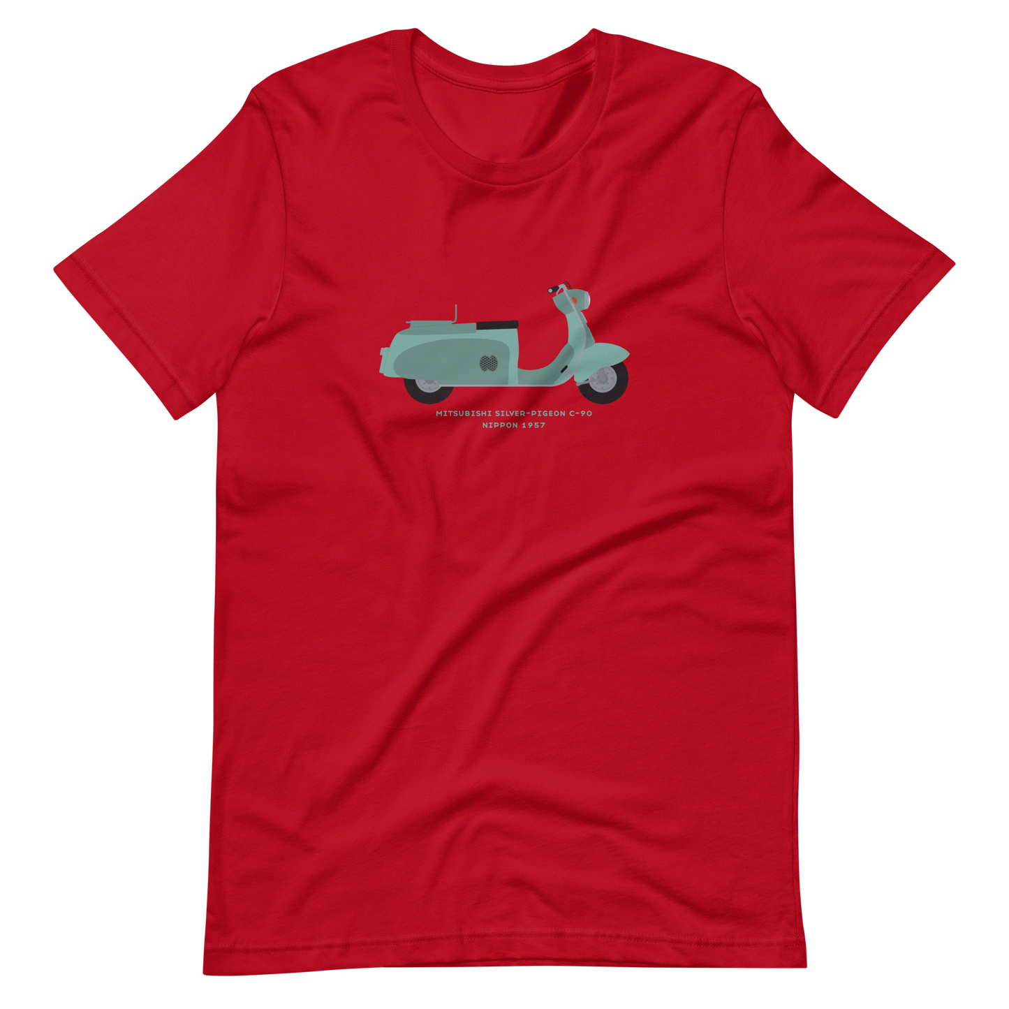 T-Shirt Scooter Mitsubishi Silver-Pigeon C-90, Nippon 1957