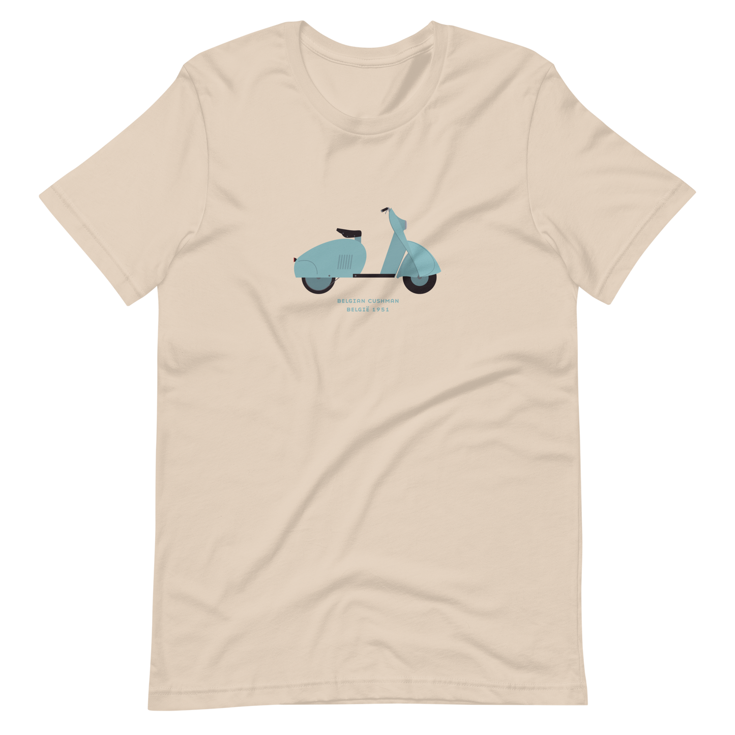 T-Shirt Scooter Belgian Cushman, België 1951