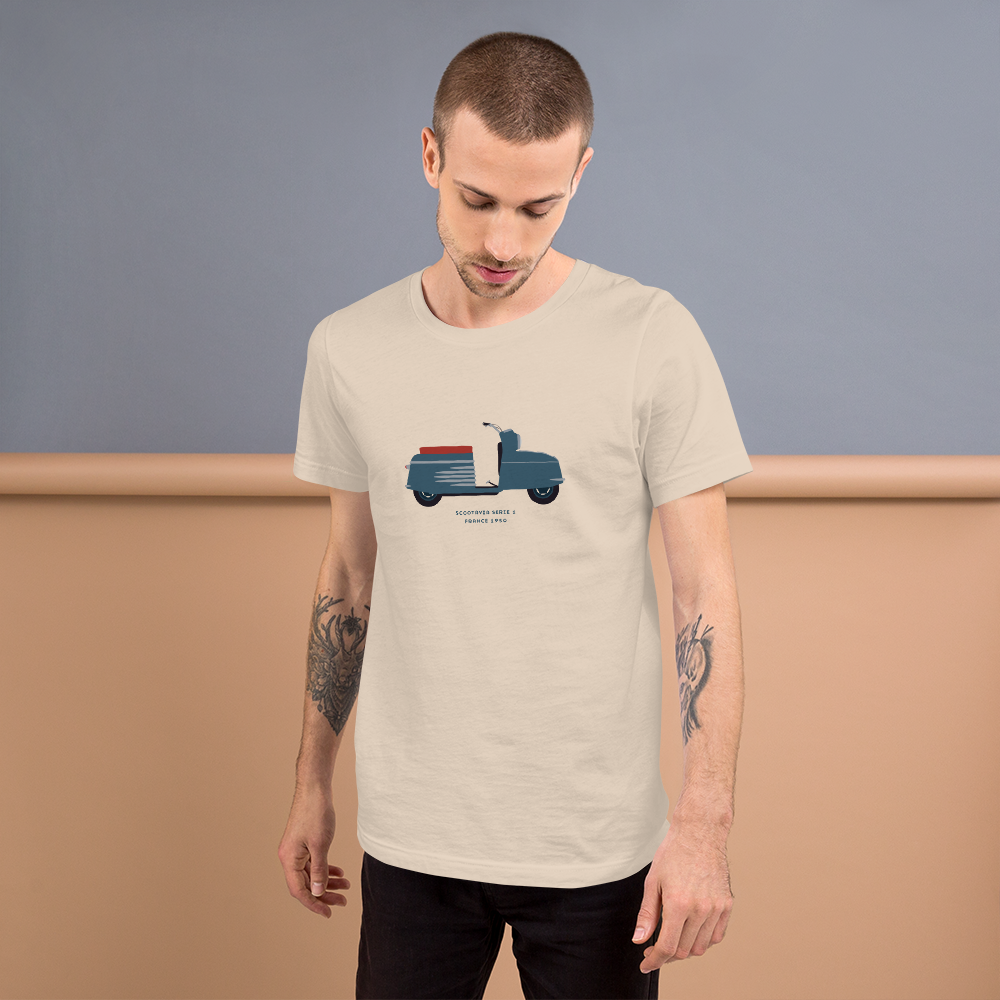 T-Shirt Scooter Scootavia Serie 1, France 1950