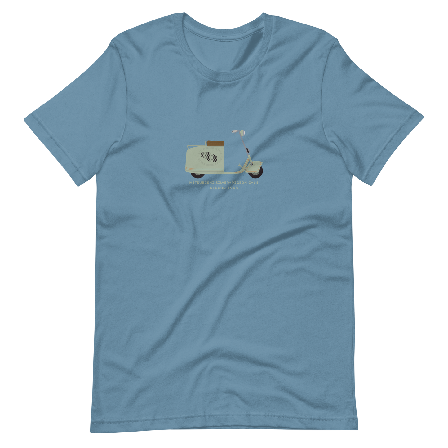 T-Shirt Scooter Mitsubishi Silver-Pigeon C-11, Nippon 1948