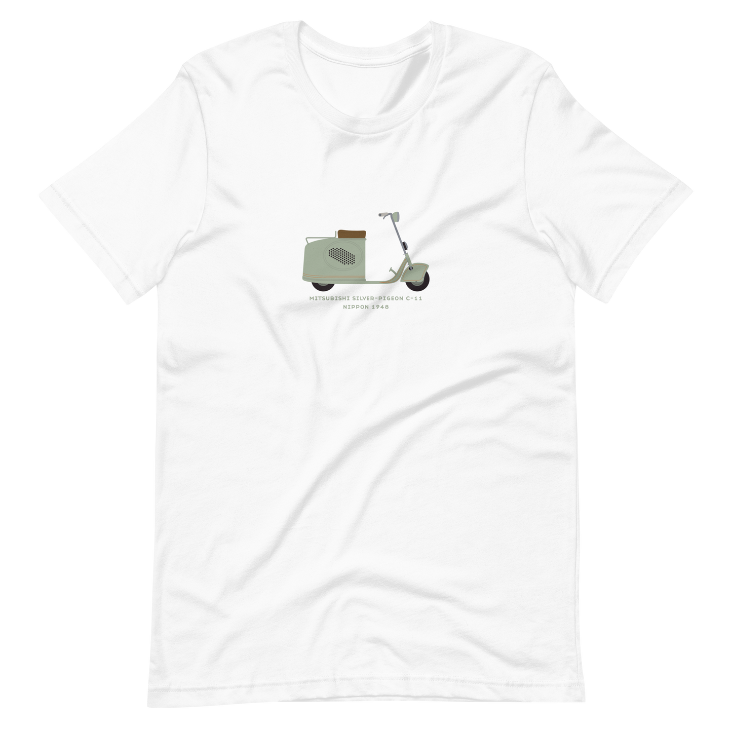 T-Shirt Scooter Mitsubishi Silver-Pigeon C-11, Nippon 1948