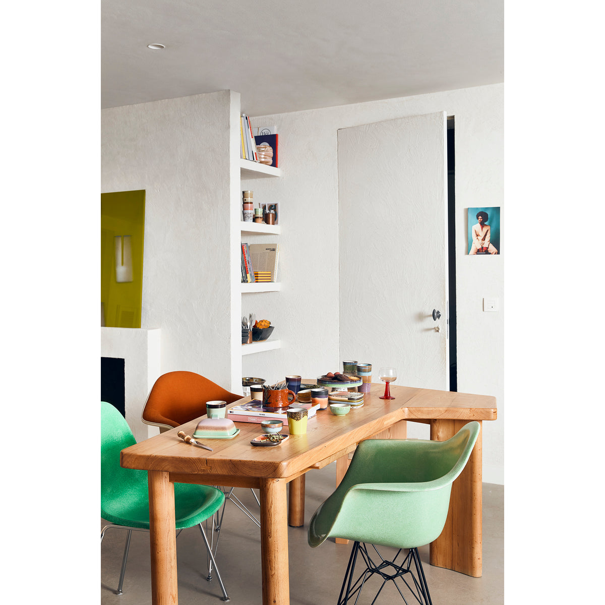 HKliving 70s ceramics: XS-Schalen, Castor-Set mit 4 Schalen, 8,3 x 8,3 x 3,8 cm