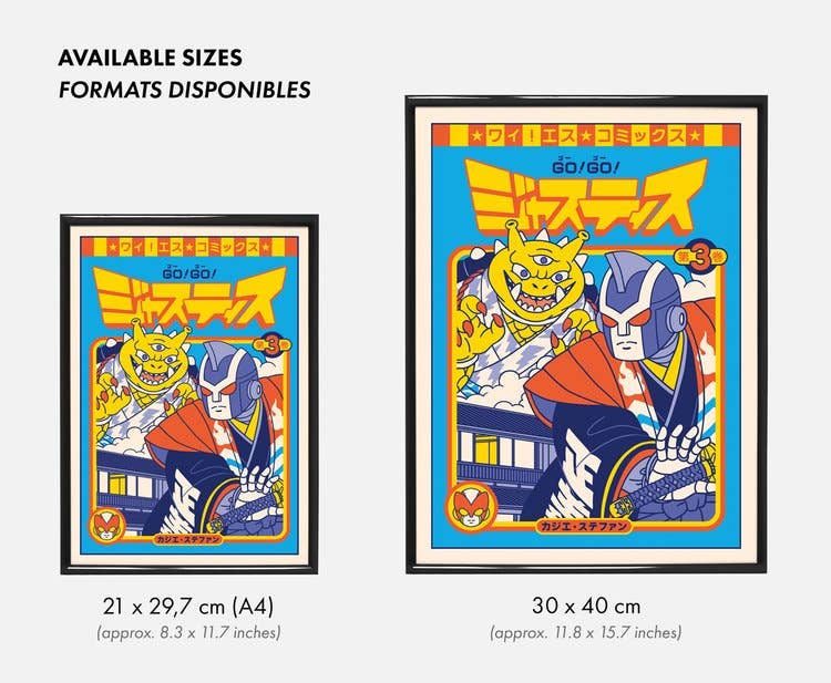 Poster Yeaaah! „Go! Go! Justice" Format  30 x 40 cm