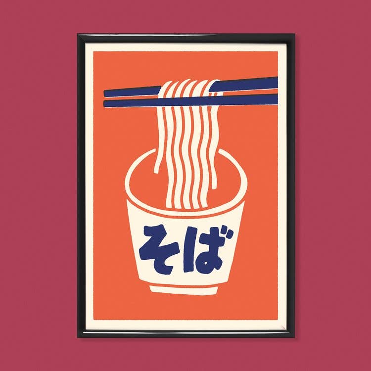 Poster Yeaaah! „Soba“ Format A4 und 50 x 70 cm