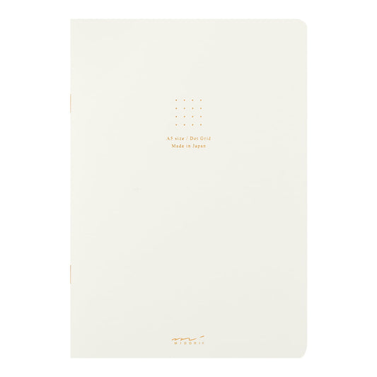 Midori - COLOR DOT GRID NOTEBOOK - White