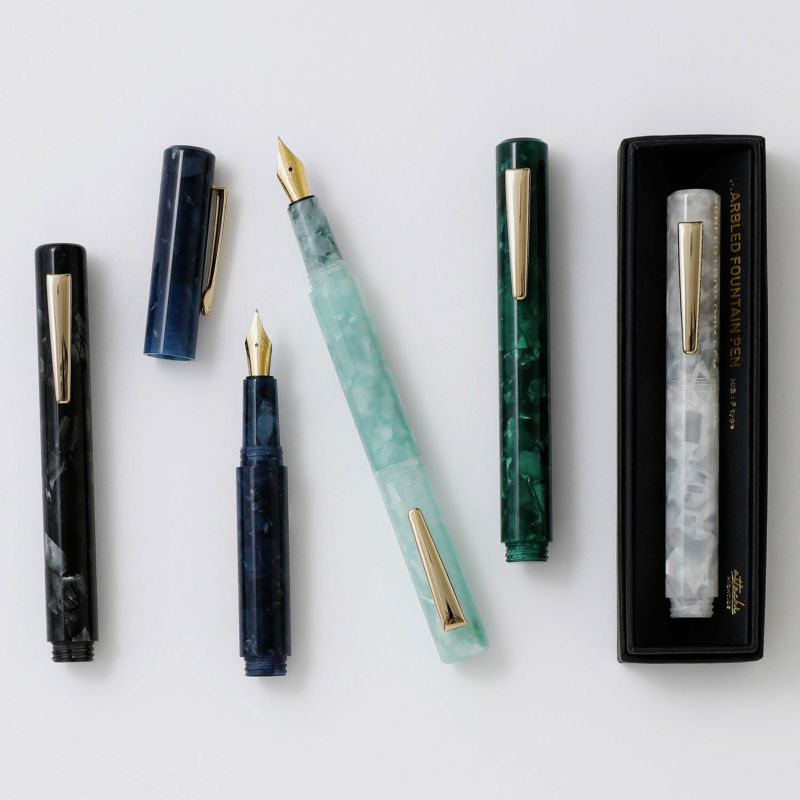 Attache Hightide - MARBLED FOUNTAIN PEN - Mint