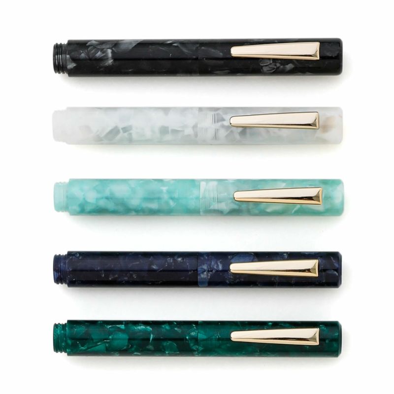 Attache Hightide - MARBLED FOUNTAIN PEN - Black